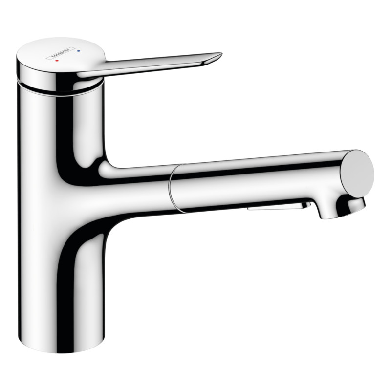 Hansgrohe Змішувач для кухні Zesis M33 150 з витяжним виливом (74810000)
