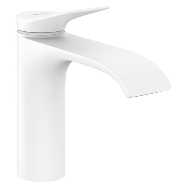 Hansgrohe VIVENIS смеситель для умывальника 110, однорычажный, без сливного гарнитура, белый матовый, (75022700)