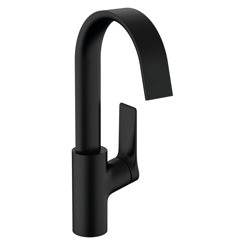Hansgrohe VIVENISзмішувачдля умивальника 210, поворотний,чорний матовий, (75032670)