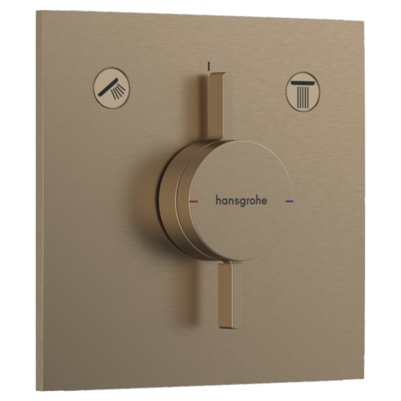 Hansgrohe DUO TURN E смеситель для 2 пользователей,СМ, цвет шлифованная бронза, (75417140)