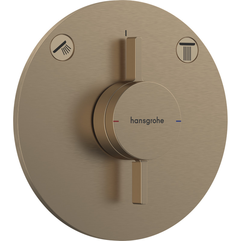 Hansgrohe DUO TURN S смеситель для 2хпользователей,СМ, цвет шлифованная бронза, (75418140)