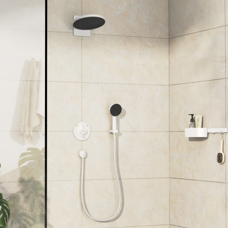 Hansgrohe DUO TURN S змішувач для 2 споживачів,ПМ, колір білий матовий, (75418700)