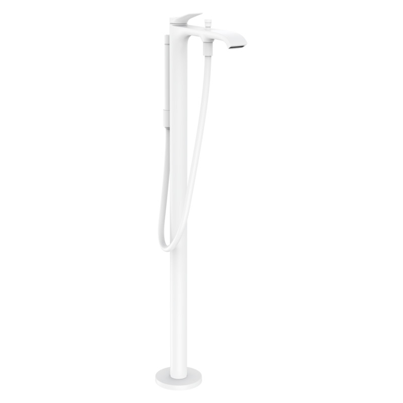 Hansgrohe VIVENIS смеситель для ванны, однорычажный, напольный, белый матовый, (75445700)