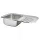 WEZER Кухонна мийка 7549(08) Decor 750x490x180 мм + сифон