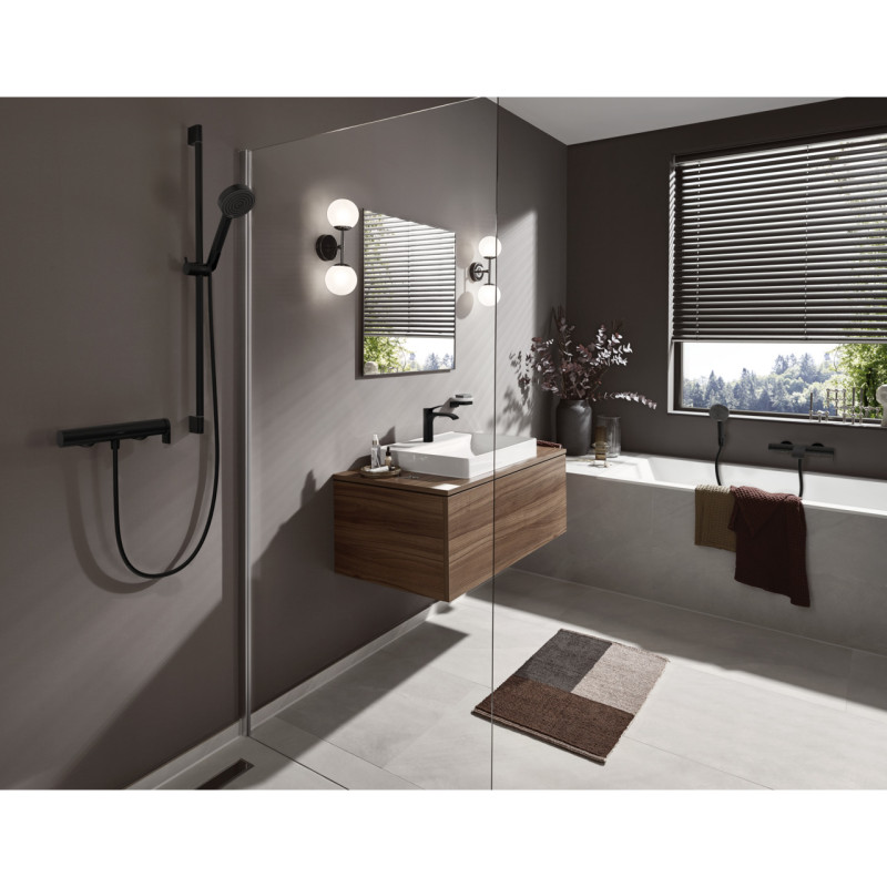Hansgrohe VIVENIS змiшувач для душа, настiнний, чорний матовий, (75620670)