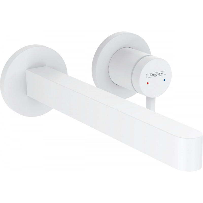 Hansgrohe FINORIS змішувач для умивальника на 2 отвори, білий матовий, (76050700)