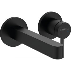 Hansgrohe FINORIS змішувач для умивальника 165, на 2 отвіра, чорний матовий, (76051670)