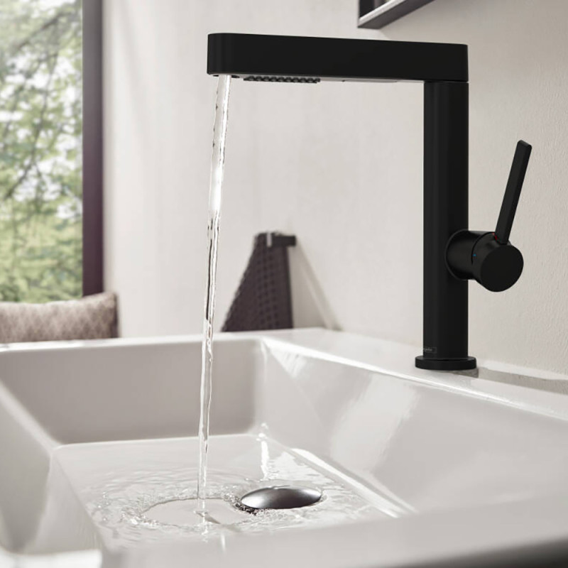 Hansgrohe Змішувач Finoris для умивальника 230, з висувним виливом (76063670)