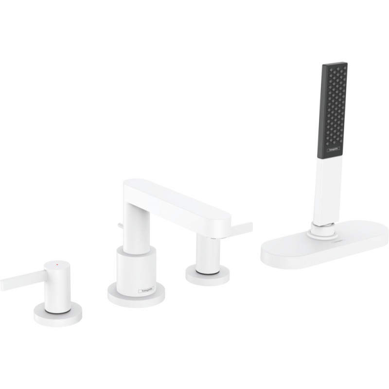 Hansgrohe FINORIS змішувач на борт ванни, білий матовий, (76444700)