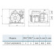 Aquatica Мотопомпа 7.5 к.с. Hmax 28м Qmax 70м³/год (4-х тактний) для брудної води (772537)