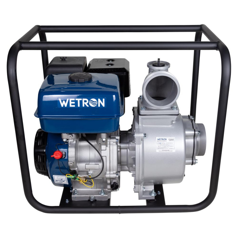 WETRON Мотопомпа 15 к.с. Hmax 30м Qmax 110м³/ч (4-х тактний) WM100CX (772553)