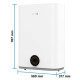 BOSCH Бойлер плаский слім Tronic 3500, 80л, 1.5кВт, ун. монтаж, електр. кер-ння, B, білий (7736507293)