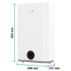 BOSCH Бойлер плаский слім Tronic 3500, 100л, 1.5кВт, ун. монтаж, електр. кер-ння, B, білий (7736507294)