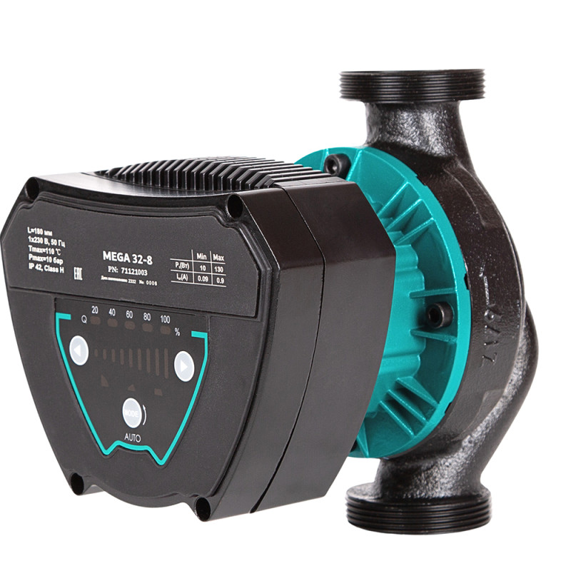 Aquatica Насос циркуляційний енергозберігаючий 8-130Вт Hmax 8м Qmax 108л/хв Ø1½
