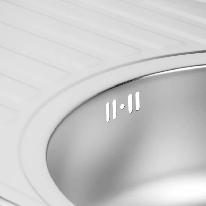 WEZER Кухонна мийка 7750(08) Satin 770x500x180 мм + сифон