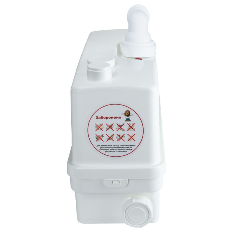 Leo Станція каналізаційна 0.6кВт Hmax 8.5м Qmax 110л/хв 3 входу 3.0 WC601С (776918)