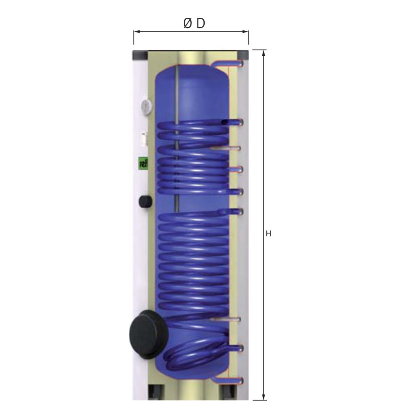 REFLEX Бойлер непрямого нагрева AF 200/2 C (7848800)