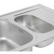 WEZER Кухонна мийка 7850(08) Deсоr 780x500x180 мм + сифон