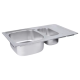 WEZER Кухонна мийка 7850(08) Satin 780x500x180 мм + сифон