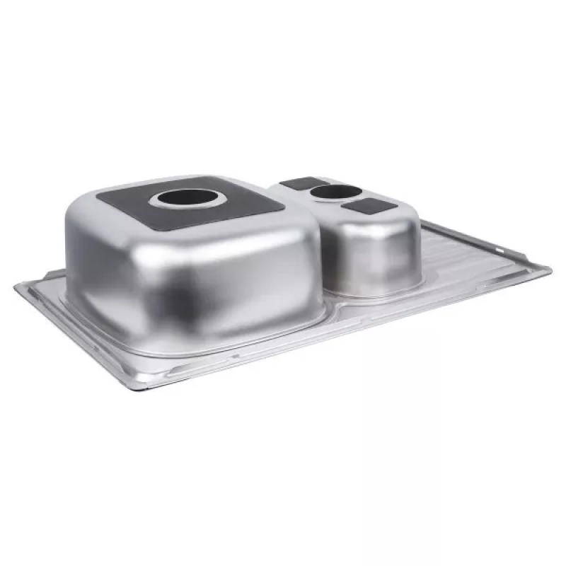 WEZER Кухонна мийка 7850(08) Satin 780x500x180 мм + сифон