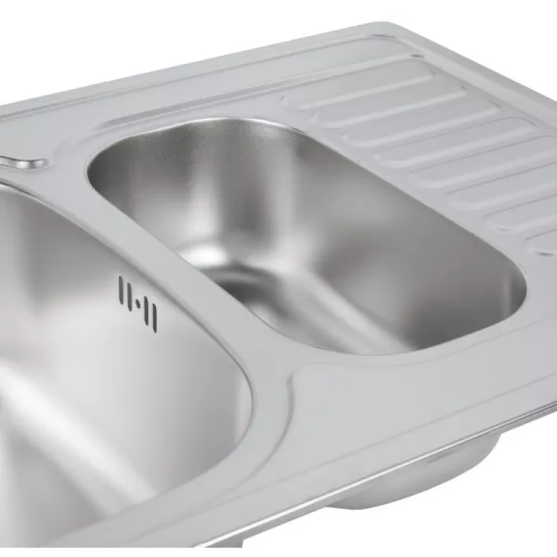 WEZER Кухонна мийка 7850(08) Satin 780x500x180 мм + сифон