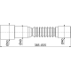 ALCA PLAST сифон A795 Гофра 40*40/50 385-835 {100} (А795)