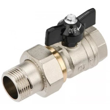 General Fittings Кран кульовий з американкою прямий 1/2