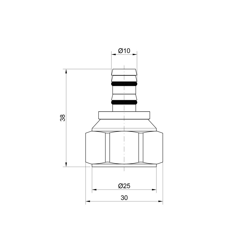 Наконечник Icma 24х1,5, 16х2,2-16х2,25 №100 (81100BO06)