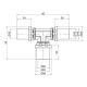 Icma Трійник прес 16х20х16 №406 (81406GHBQGH06)