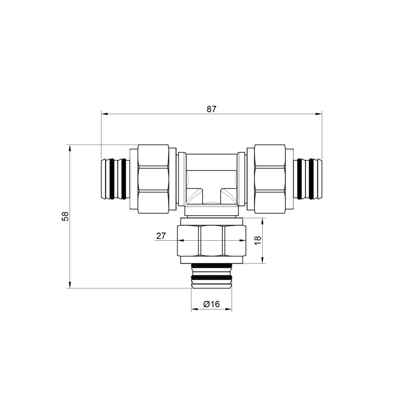 Трійник обжимний Icma 20 №546 SD00020734