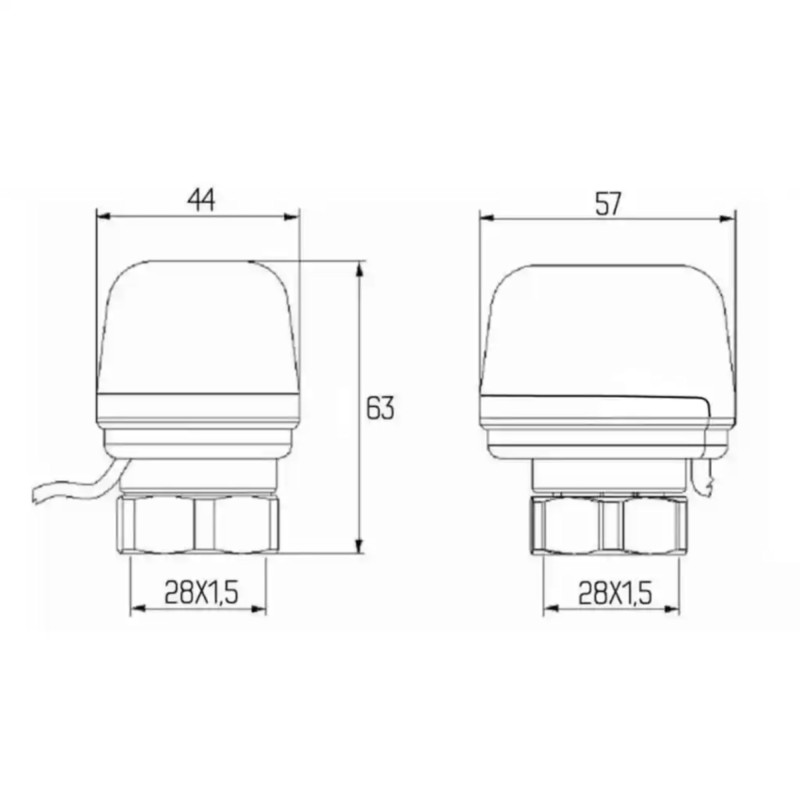 Icma Сервопривод 230V тип закритий №980 (NC) (82980NC53)