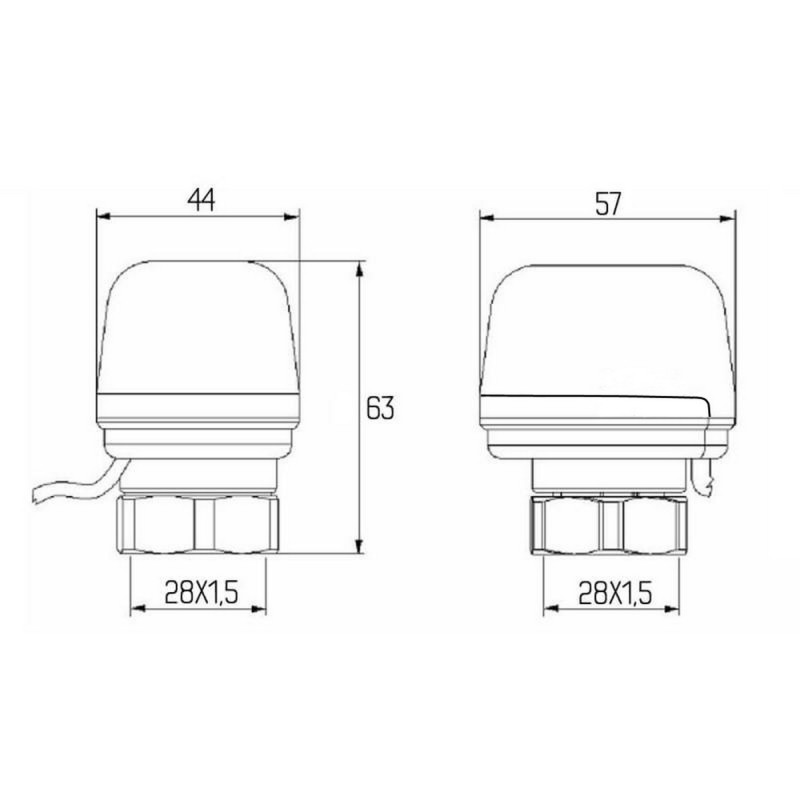 Icma Сервопривод 220V тип закритий №983 (NC) (82983NC53)
