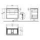 Geberit Тумба для ванної кімнати ICON 840375000, білий, (840375000)