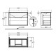 Geberit Тумба для ванної кімнати ICON 840392000, (840392000)
