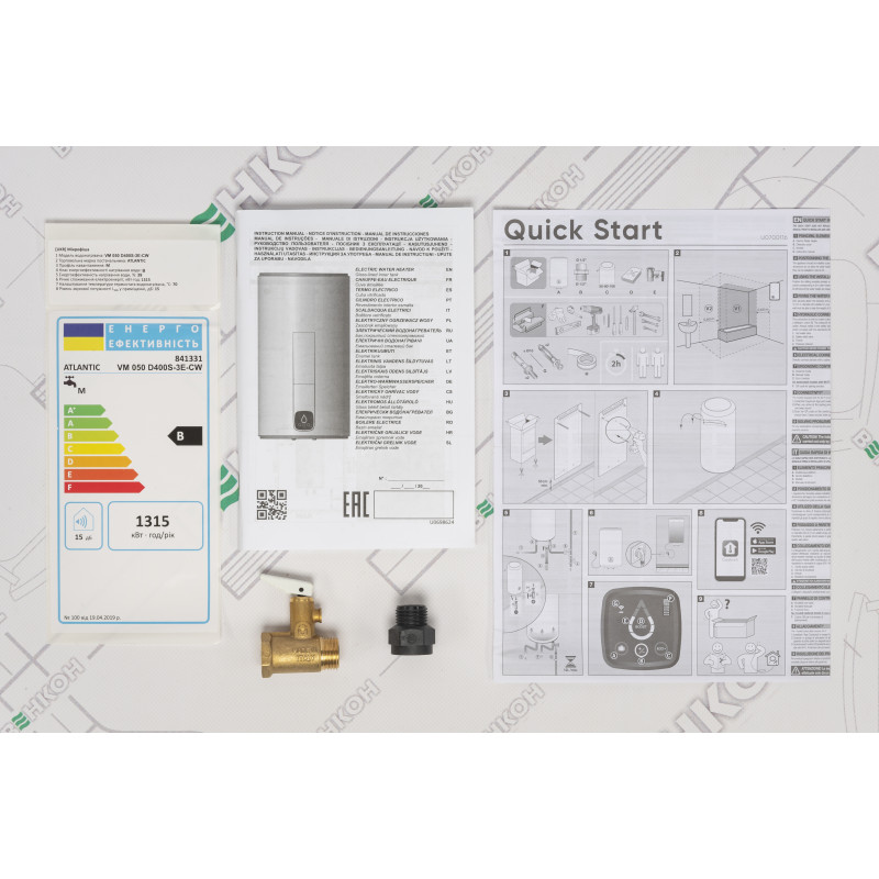 Бойлер Atlantic Steatite Genius WI-FI VM 050 D400S-3E-CW (841331)