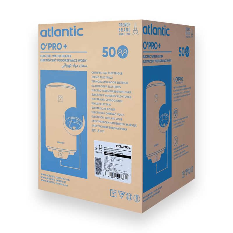 Atlantic Водонагрівач (бойлер) електричний Opro+ VM 050 D400S (2000W) 80 літрів (841373)