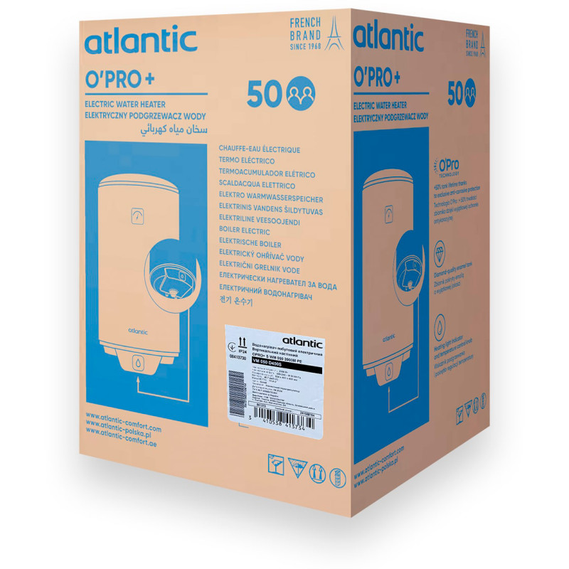 Бойлер Atlantic Opro+ VM 050 D400S (2000W) (841373)