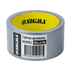 SIGMA Стрічка армована (сіра) 50мм×10м (8419021)