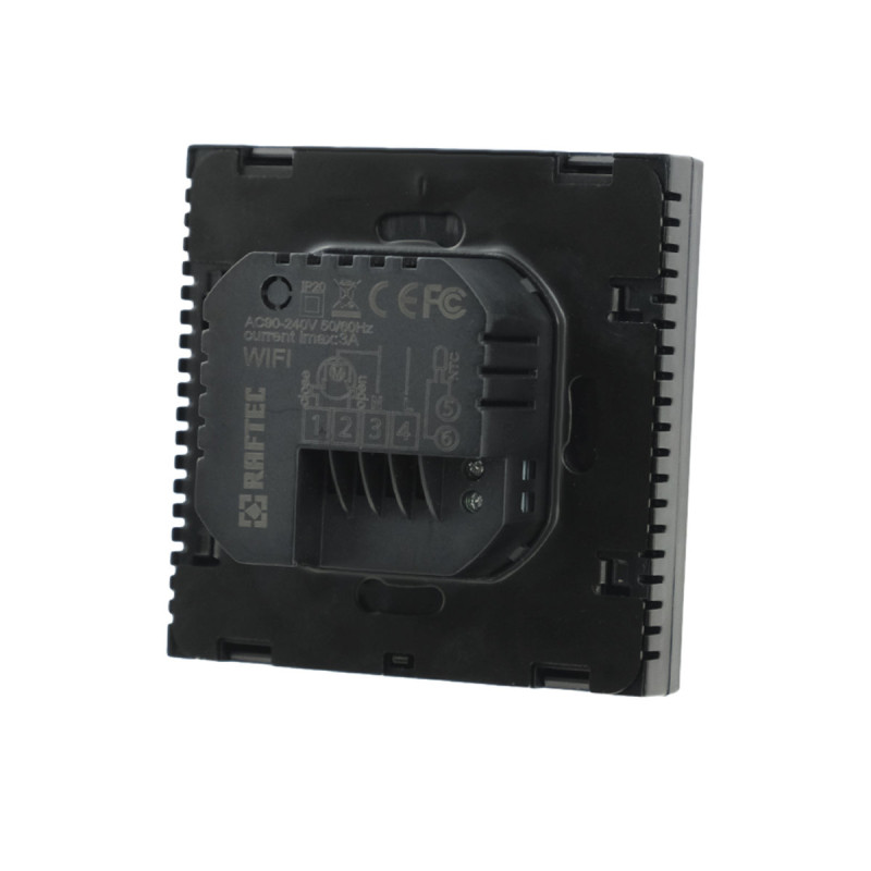 Raftec Цифровий терморегулятор для теплої підлоги WiFI (BLACK) R607B
