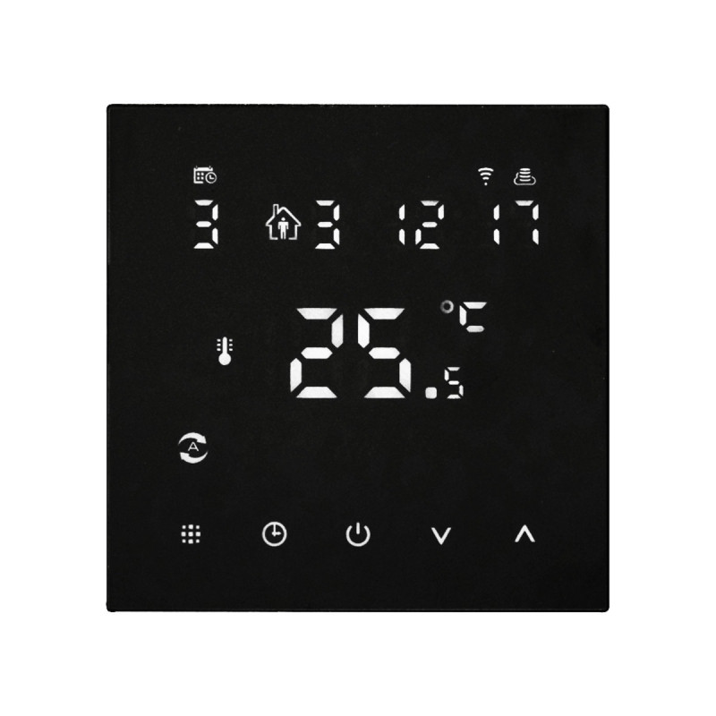 Raftec Цифровий терморегулятор для теплої підлоги WiFI (BLACK) R607B