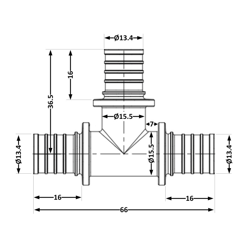 Трійник натяжний Icma №1038 SD00053892