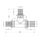 Трійник натяжний Icma №1039 d25х20х25 851039GXGWGX05 SD00053905