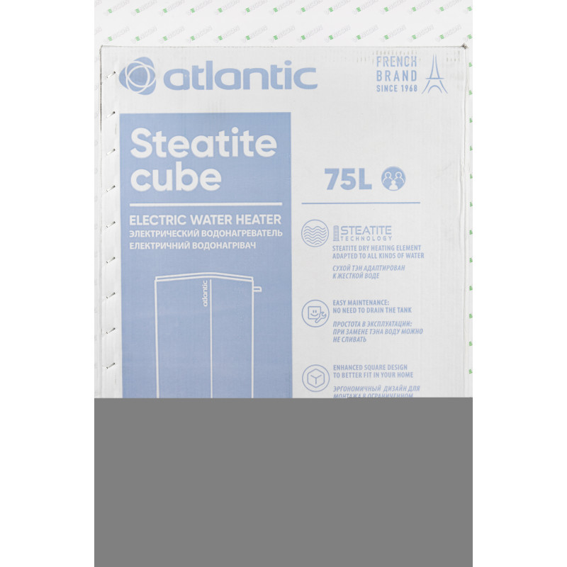 Atlantic Бойлер Steatite Cube VM 75 S4 C 1500W 75 літрів (851267)