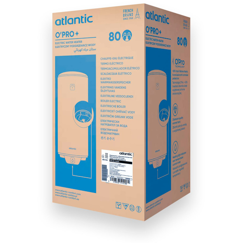 Бойлер Atlantic Opro+ VM 080 D400S (2000W) (851418)