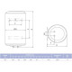 Бойлер Atlantic Opro Central Domestic Wall Mounted 150 ES-VM150ME-B (2200W) (871236)