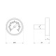 Icma Термометр 40 мм 0-120°С №206 (872060120)