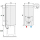 Бойлер Atlantic Steatite Central Domestic Wall Mounted 200 ES-VM200ME-S (2200W) (881221)