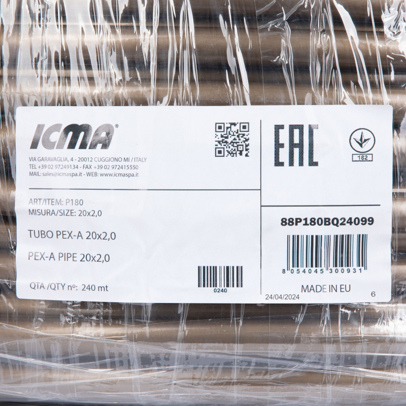 Труба GOLD-PEX Icma 20х2 мм, 240 м №P180 SD00054380