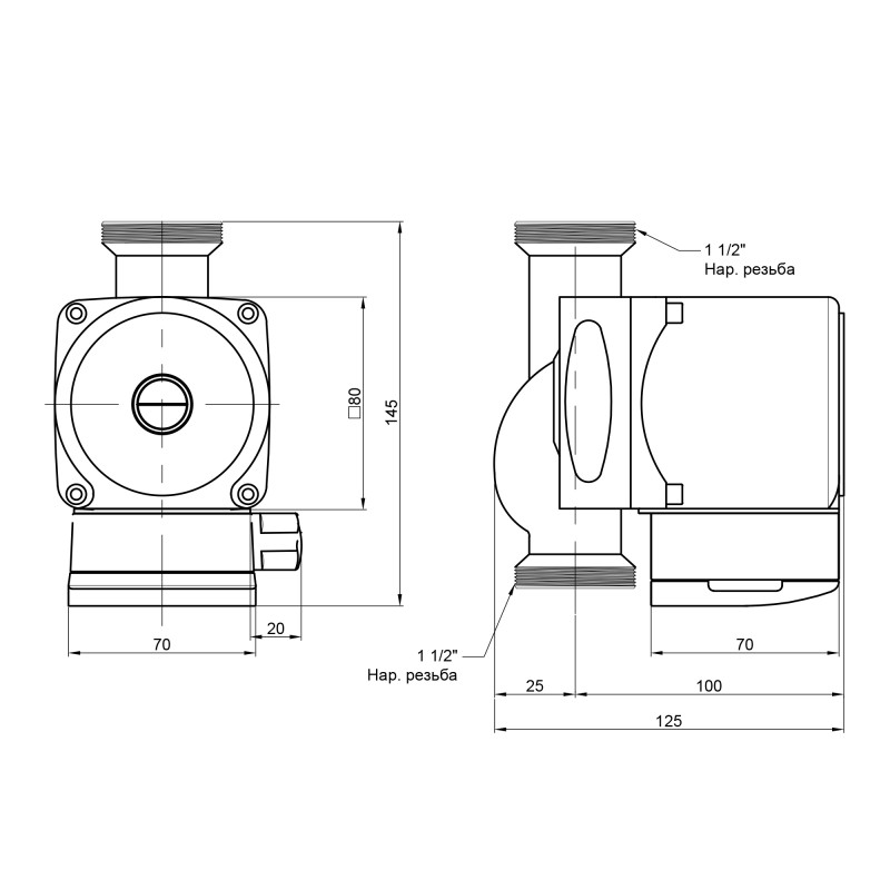 Icma Насос Grundfos 25/60 №P321 (88P3210153)