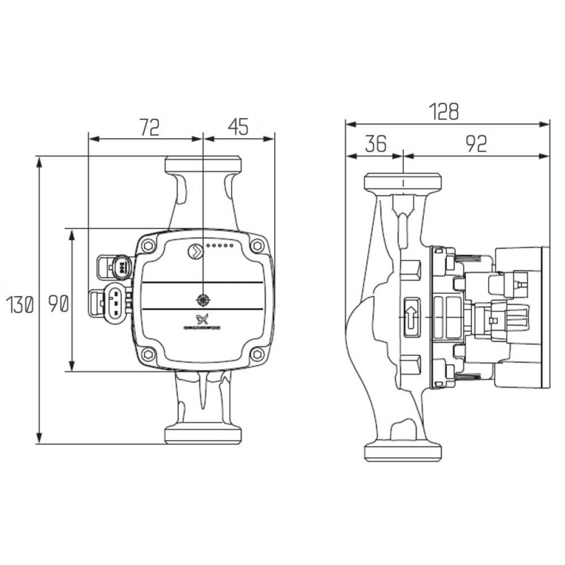 Icma Насос Grundfos 25/70 №P328 (88P3280153)